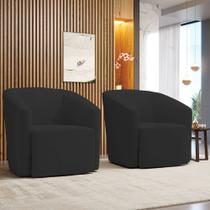 Poltrona Decorativa Orgânica Kit 2 Stella Max Veludo D03 - D'Rossi