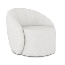 Poltrona Decorativa Orgânica Lua Linho Cinza D03 - D'rossi Poltrona Decorativa Orgânica Lua Linho Cinza D03 - D'rossi
