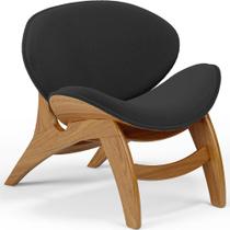 Poltrona Decorativa Orgânica Sala Living Kadosh L02 Bouclê Preto - Lyam Decor Poltrona Decorativa Orgânica Sala Living Kadosh L02 Bouclê Preto - Lyam Decor