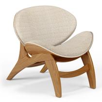Poltrona Decorativa Orgânica Sala Living Kadosh L02 Linho Palha - Lyam Decor Poltrona Decorativa Orgânica Sala Living Kadosh L02 Linho Palha - Lyam Decor