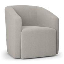 Poltrona Decorativa Orgânica Stella Max Bouclê Cinza D03 - D'rossi