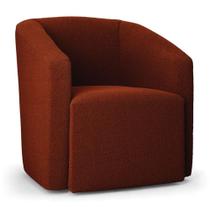 Poltrona Decorativa Orgânica Stella Max Bouclê Terracota D03 - D'rossi