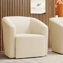 Poltrona Decorativa Orgânica Stella Max Linho D03 - D'Rossi Poltrona Decorativa Orgânica Stella Max Linho D03 - D'Rossi