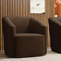 Poltrona Decorativa Orgânica Stella Max Suede D03 - D'Rossi