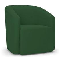 Poltrona Decorativa Orgânica Stella Max Veludo Verde D03 - D'rossi