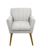 Poltrona Decorativa Para Recepção Escritório Salão Sala Clinica Estética Iza - material sintético Branco Poltrona Decorativa Para Recepção Escritório Salão Sala Clinica Estética Iza - material sintético Branco