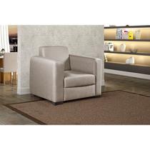 Poltrona Decorativa para Sala de Estar Basic Bege