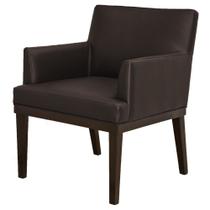 Poltrona Decorativa para Sala de Estar e Recepção Vitória material sintético Tabaco - Jm Estofados Poltrona Decorativa para Sala de Estar e Recepção Vitória material sintético Tabaco - Jm Estofados