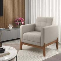 Poltrona Decorativa para Sala de Estar em Linho 226 Brooks