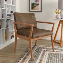 Poltrona Decorativa para Sala de Estar em Nobuck 521 Tip