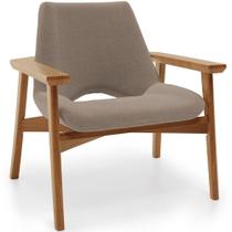 Poltrona Decorativa Para Sala De Estar Living Base Madeira Becker L02 Bouclê Bege - Lyam Decor Poltrona Decorativa Para Sala De Estar Living Base Madeira Becker L02 Bouclê Bege - Lyam Decor
