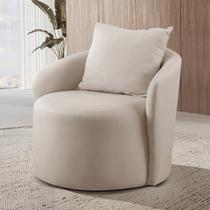 Poltrona Decorativa para Sala de Estar Redonda Califórnia Poltrona Decorativa para Sala de Estar Redonda Califórnia