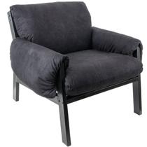 Poltrona Decorativa para Sala de Estar Soft Preto Poltrona Decorativa para Sala de Estar Soft Preto