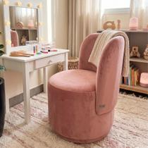 Poltrona Decorativa para Sala Estar Quarto Penteadeira Orgânica Bia Veludo Rosa - Montanaris Decor Poltrona Decorativa para Sala Estar Quarto Penteadeira Orgânica Bia Veludo Rosa - Montanaris Decor