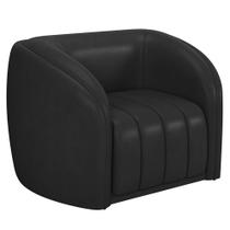 Poltrona Decorativa Para Sala Lazio M03 Corano Preto - Lyam Decor Poltrona Decorativa Para Sala Lazio M03 Corano Preto - Lyam Decor