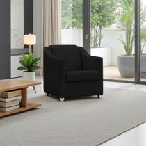 Poltrona Decorativa Para Sala Recepção Manicure Barbearia Salão de Beleza Cadeira Reforçada Mila Tecido Suede Pés Cromado Poltrona Decorativa Para Sala Recepção Manicure Barbearia Salão de Beleza Cadeira Reforçada Mila Tecido Suede Pés Cromado