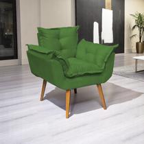 Poltrona Decorativa Para Sala Recepção Manicure Consultório Confortável Alice Suede