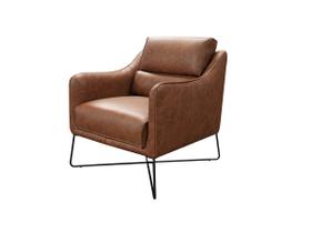 Poltrona Decorativa Parma com Base Inox Soft Mel - Mempra Design