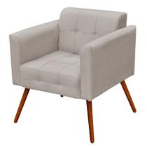 Poltrona Decorativa Pés Palito Ana Suede Bege - Condor Decor Poltrona Decorativa Pés Palito Ana Suede Bege - Condor Decor