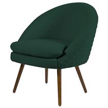 Poltrona Decorativa Pés Palito Rafa C-117 Linho Verde - Domi