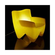 Poltrona Decorativa Plástico Joker Iluminada Freso Amarelo