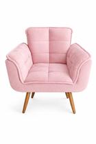 Poltrona Decorativa Rafaela Suéde Luxo Conforto e Estilo para Sua Sala