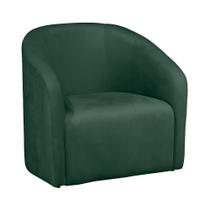 Poltrona Decorativa Recepção Lara Veludo Verde - Vallisa Decor Poltrona Decorativa Recepção Lara Veludo Verde - Vallisa Decor