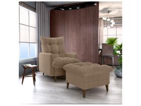 Poltrona Decorativa Reclinável com Puff 3 Posições Matrix Montreal Poltrona Decorativa Reclinável com Puff 3 Posições Matrix Montreal