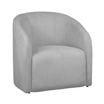 Poltrona Decorativa Recpção Lara Bouclê Prata - Belliv Decor Poltrona Decorativa Recpção Lara Bouclê Prata - Belliv Decor