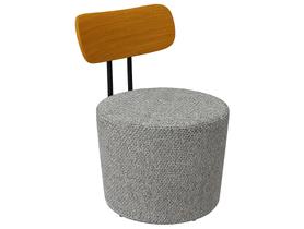 Poltrona Decorativa Redonda Contemporânea Caemmun Luna