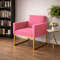 Poltrona Decorativa Reforçada Para Sala De Espera