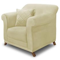 Poltrona Decorativa Retro Polo Com Almofada Suede 1100 Ezz Poltrona Decorativa Retro Polo Com Almofada Suede 1100 Ezz