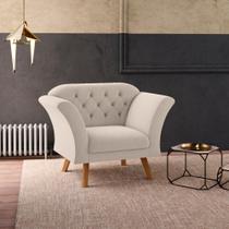 Poltrona Decorativa Roseira Inca Areia