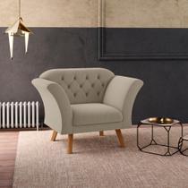 Poltrona Decorativa Roseira Inca Castor