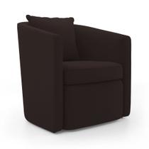 Poltrona Decorativa Sala de Estar Aimê Suede Marrom - Abmaza Poltrona Decorativa Sala de Estar Aimê Suede Marrom - Abmaza