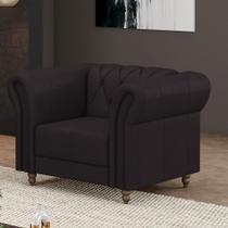 Poltrona Decorativa Sala de Estar Stanford Chesterfield Pés de Madeira Couro Borgonha G58 - Gran Belo Poltrona Decorativa Sala de Estar Stanford Chesterfield Pés de Madeira Couro Borgonha G58 - Gran Belo