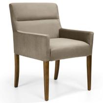 Poltrona Decorativa Sala de Estar Vicenza Veludo Importado Marrom G15 - Gran Belo Poltrona Decorativa Sala de Estar Vicenza Veludo Importado Marrom G15 - Gran Belo