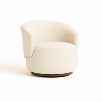 Poltrona Decorativa Sala Estar Orgânica Beatriz Boucle Bege - Montanaris Decor