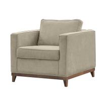 Poltrona Decorativa Sala Quarto Estofada Moderna Rubi