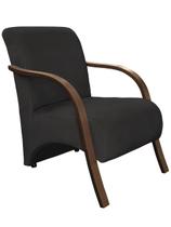 Poltrona Decorativa Stilo Braços em Madeira Dora Bela