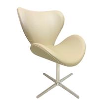 Poltrona Decorativa Swan para Sala de Estar cor Pérola Poltrona Decorativa Swan para Sala de Estar cor Pérola