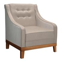 Poltrona Decorativa Tabatha Via Encanto Veludo Bege Poltrona Decorativa Tabatha Via Encanto Veludo Bege