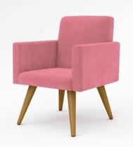 Poltrona Decorativa Talita Cor Rosa