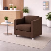 Poltrona Decorativa Tilla Reforçada Sala, Consultório Balaqui Decor