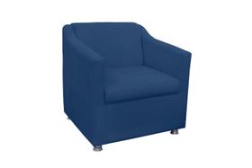 Poltrona Decorativa Tilla Suede Azul Marinho para Estudos Poltrona Decorativa Tilla Suede Azul Marinho para Estudos
