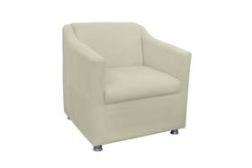 Poltrona Decorativa Tilla Suede Bege - Vallisa Decor Poltrona Decorativa Tilla Suede Bege - Vallisa Decor