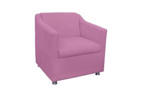 Poltrona Decorativa Tilla Suede Rosa Sala de Estar Poltrona Decorativa Tilla Suede Rosa Sala de Estar