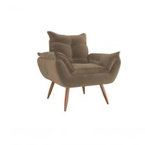 Poltrona Decorativa Tóquio 1 Lugar Veludo Capuccino Matrix Poltrona Decorativa Tóquio 1 Lugar Veludo Capuccino Matrix