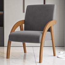 Poltrona Decorativa Veludo Duda Espresso Móveis Cinza Grafite Poltrona Decorativa Veludo Duda Espresso Móveis Cinza Grafite