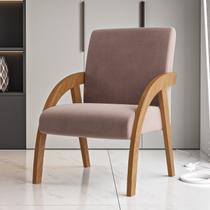 Poltrona Decorativa Veludo Duda Espresso Móveis